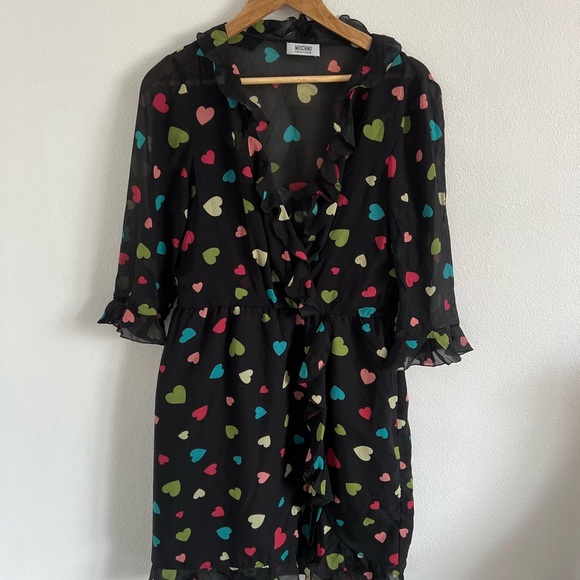 Moschino Cheap & Chic Pre-Fall 2012 Hearts Dress, size 12 - Picture 7 of 8